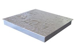 Bodenwaagen Serie BWAI 69K: Bodenwaage mit vier nach IP69K geschützten Wägezellen aus Edelstahl